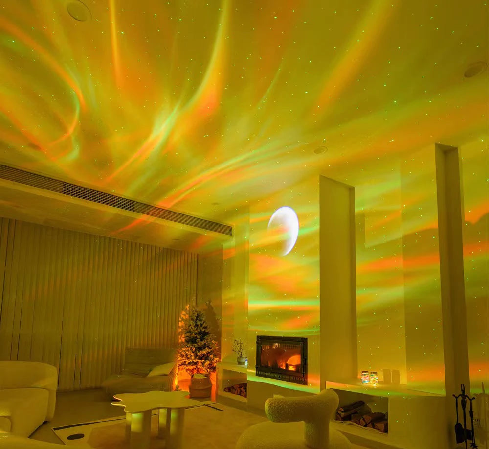 Star Lights Aurora Galaxy Moon Projector with Remote Control Sky Night Lamps Kids Adults Gift Bluetooth Music Speaker Home Decor