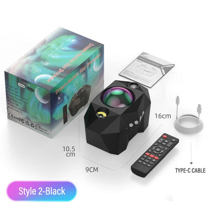 Star Lights Aurora Galaxy Moon Projector with Remote Control Sky Night Lamps Kids Adults Gift Bluetooth Music Speaker Home Decor