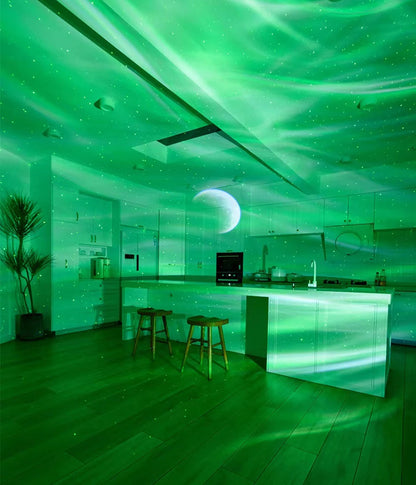Star Lights Aurora Galaxy Moon Projector with Remote Control Sky Night Lamps Kids Adults Gift Bluetooth Music Speaker Home Decor