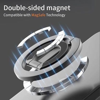 All-In-One Double-Sided Magnetic Phone Ring Holder + Kickstand