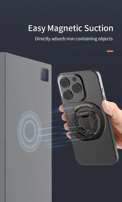 All-In-One Double-Sided Magnetic Phone Ring Holder + Kickstand
