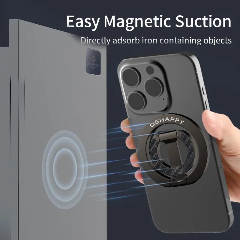 All-In-One Double-Sided Magnetic Phone Ring Holder + Kickstand